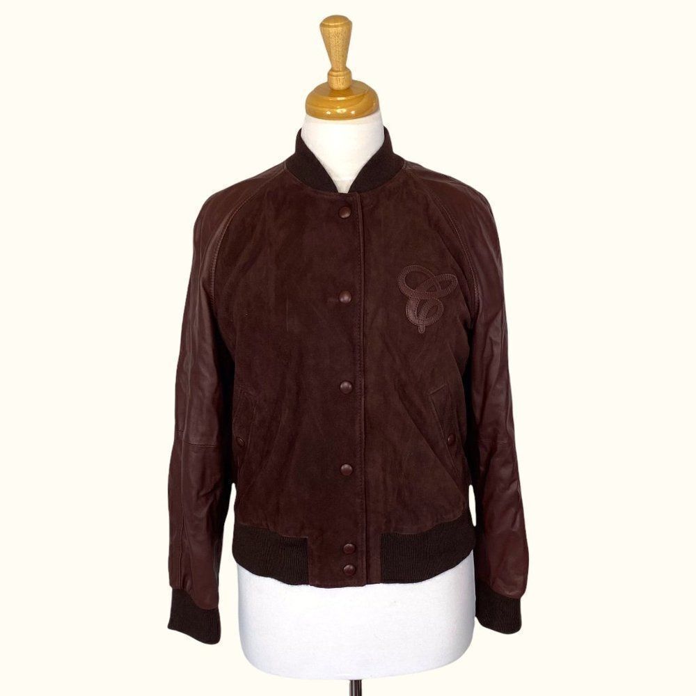 Chris! Buttery Soft Leather Burgundy Bomber Jacket